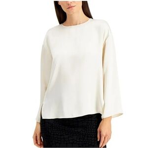 Alfani Bell Sleeve Winter Rose Blouse Size 14 New With Tags